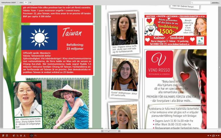 wuyishan tea Article in Swedish newspaper